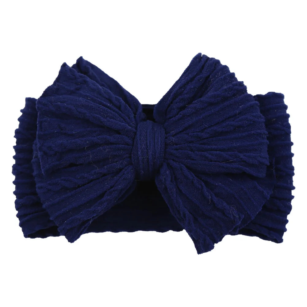 Stretchy Nylon Bow Baby Headband - Soft Elastic Turban for Newborns, Boys, and Girls | LIGHT KIDS LIFE