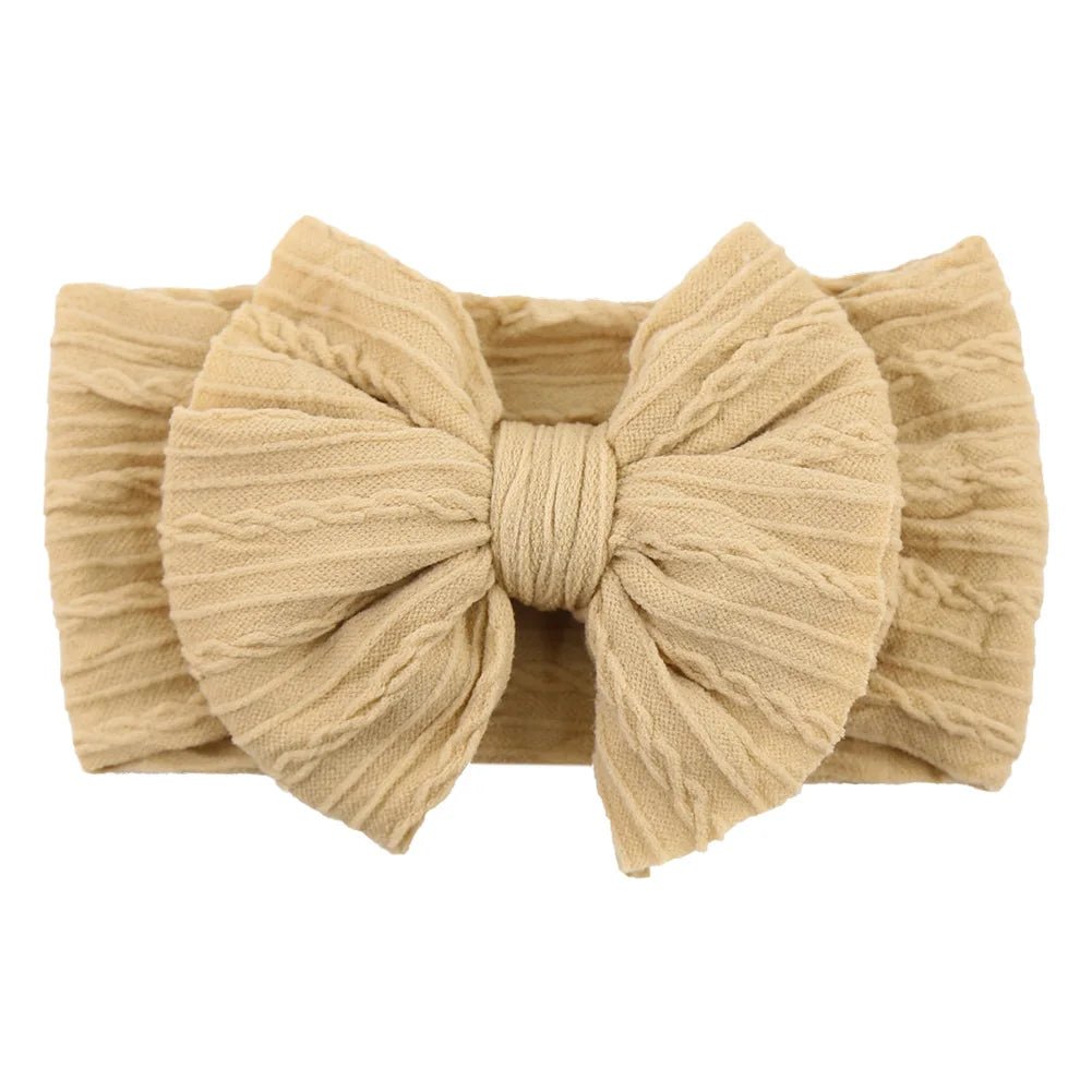 Stretchy Nylon Bow Baby Headband - Soft Elastic Turban for Newborns, Boys, and Girls | LIGHT KIDS LIFE