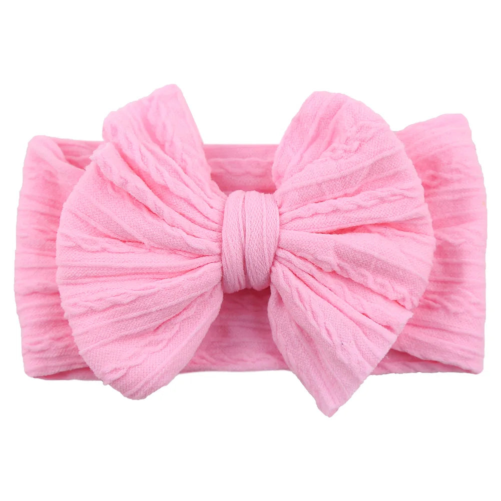 Stretchy Nylon Bow Baby Headband - Soft Elastic Turban for Newborns, Boys, and Girls | LIGHT KIDS LIFE