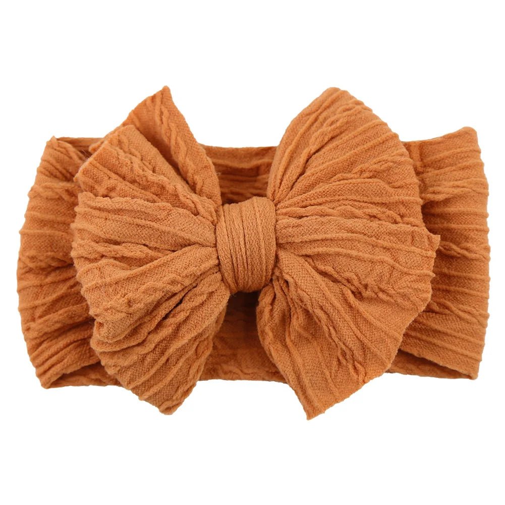 Stretchy Nylon Bow Baby Headband - Soft Elastic Turban for Newborns, Boys, and Girls | LIGHT KIDS LIFE