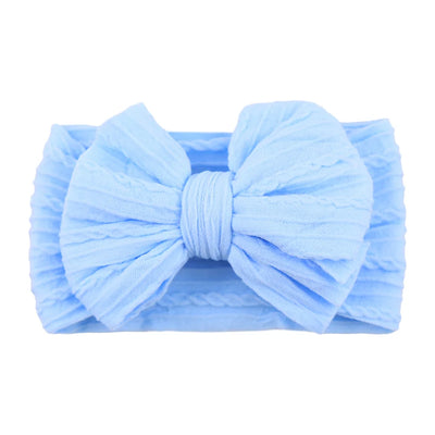 Stretchy Nylon Bow Baby Headband - Soft Elastic Turban for Newborns, Boys, and Girls | LIGHT KIDS LIFE