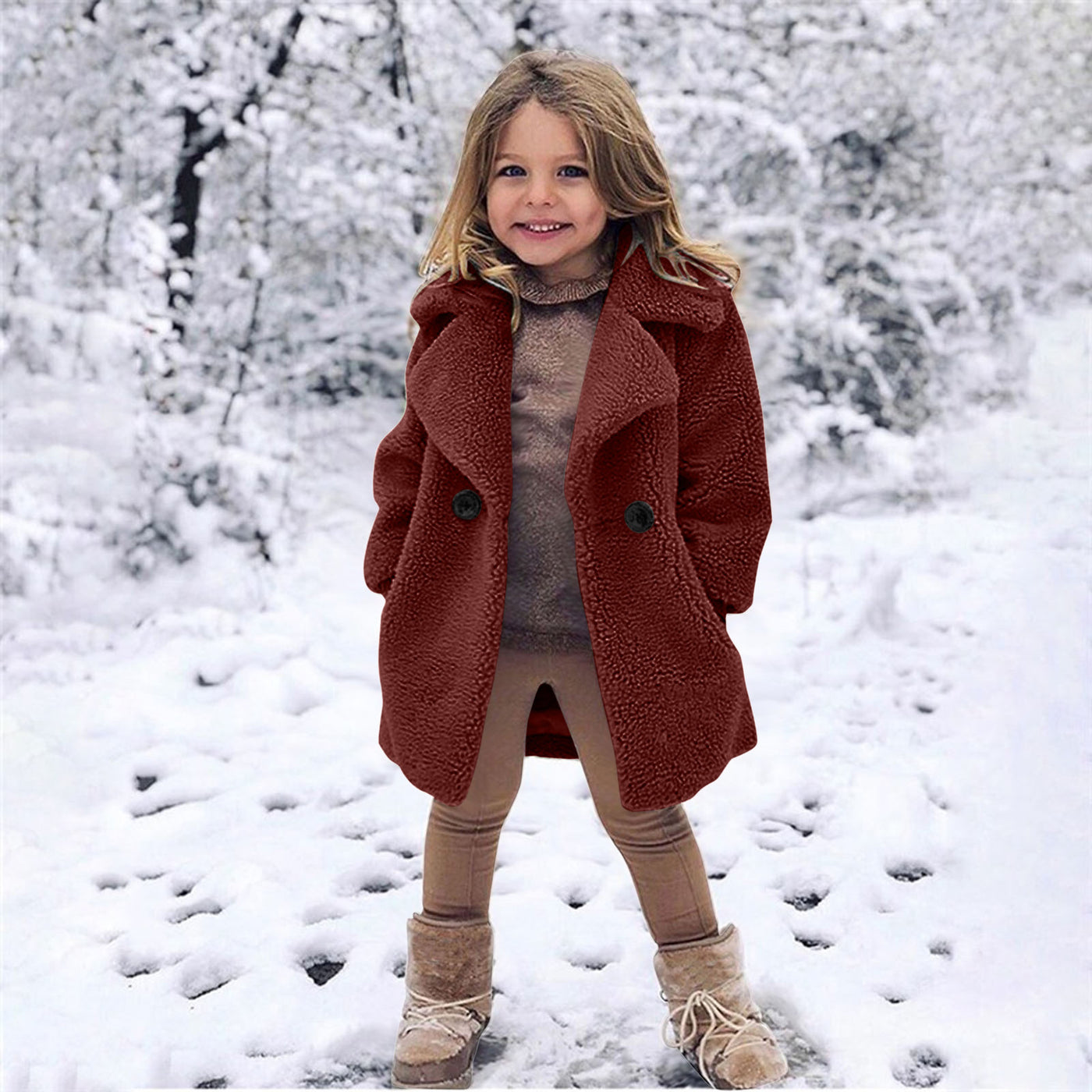 Cozy  fleece coat for girls – Light kids life | LIGHT KIDS LIFE