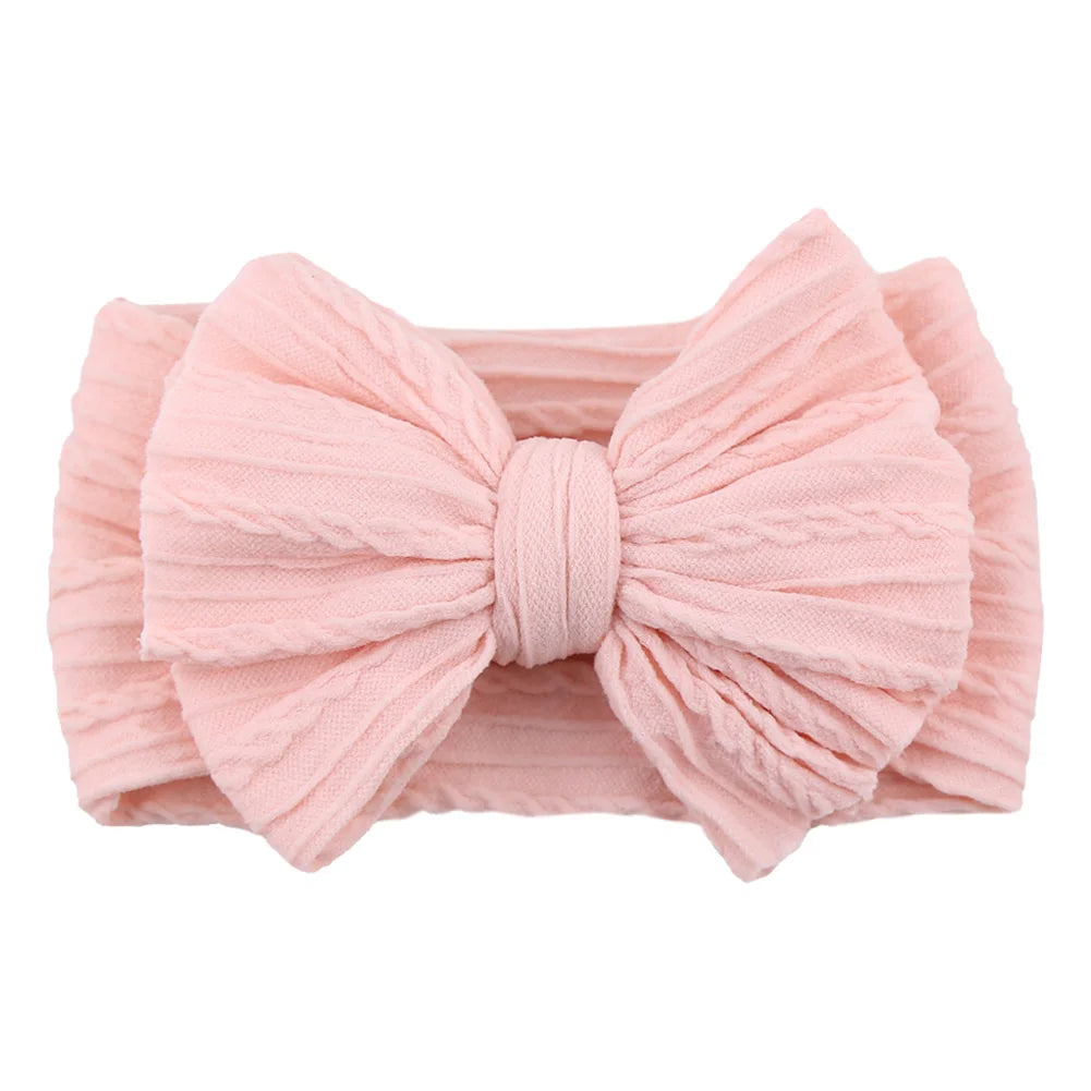 Stretchy Nylon Bow Baby Headband - Soft Elastic Turban for Newborns, Boys, and Girls | LIGHT KIDS LIFE