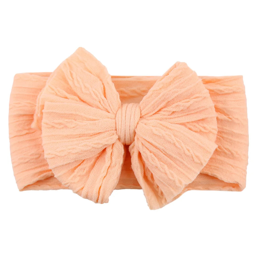 Stretchy Nylon Bow Baby Headband - Soft Elastic Turban for Newborns, Boys, and Girls | LIGHT KIDS LIFE