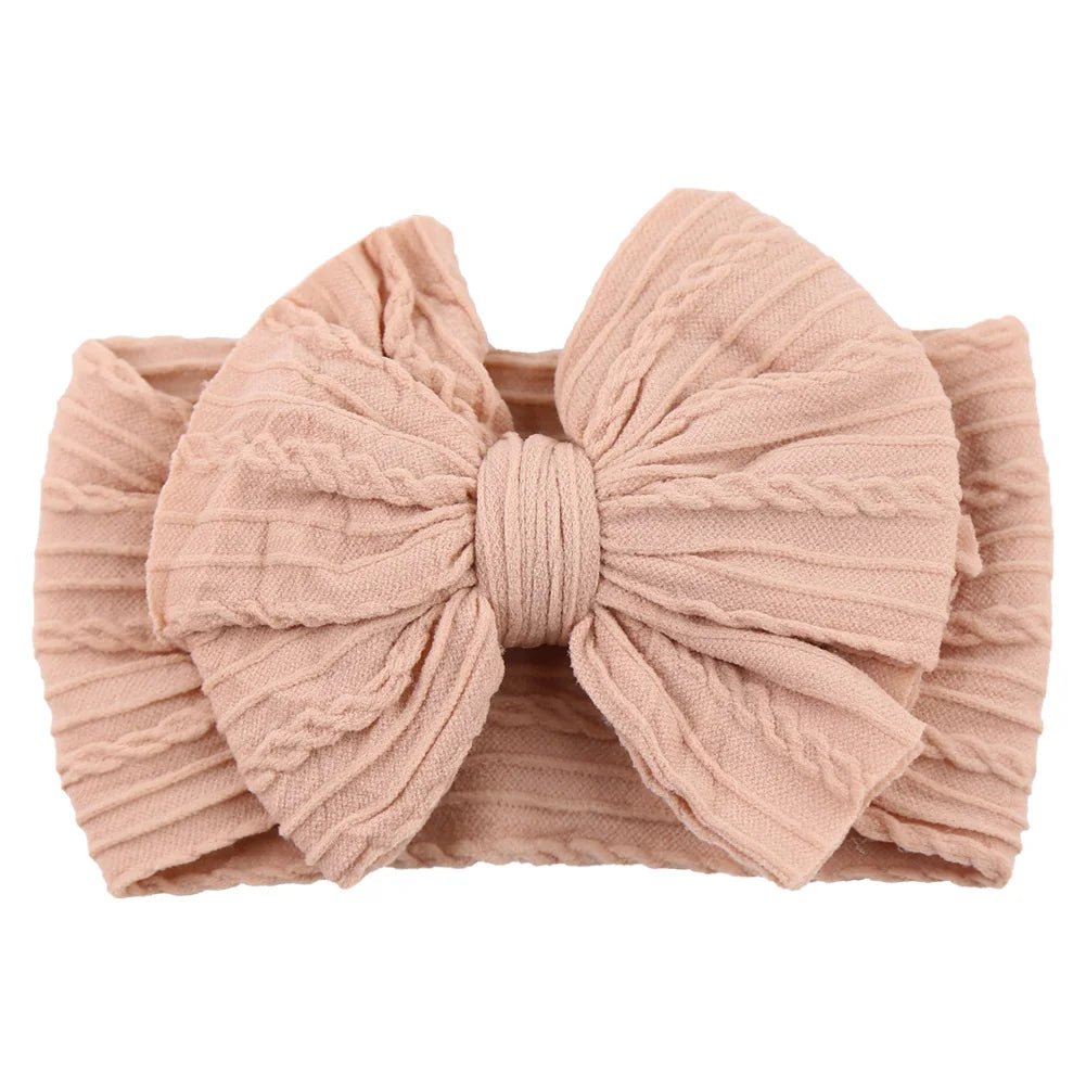 Stretchy Nylon Bow Baby Headband - Soft Elastic Turban for Newborns, Boys, and Girls | LIGHT KIDS LIFE