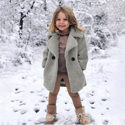 Cozy  fleece coat for girls – Light kids life | LIGHT KIDS LIFE