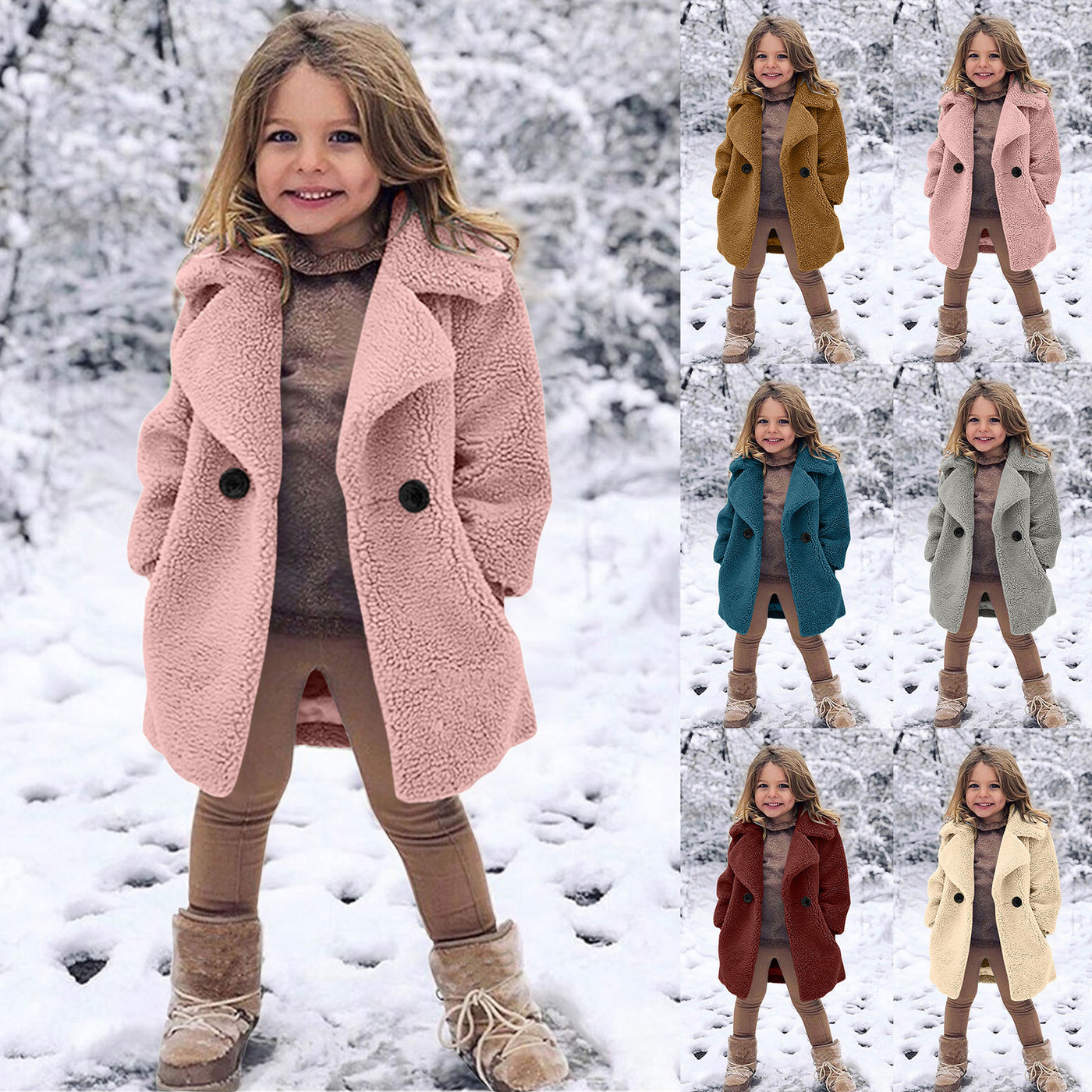 Cozy  fleece coat for girls – Light kids life | LIGHT KIDS LIFE