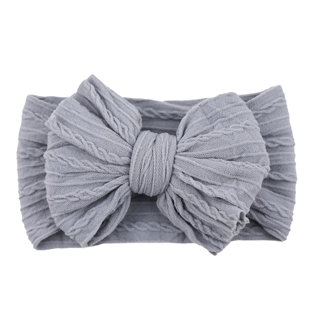 Stretchy Nylon Bow Baby Headband - Soft Elastic Turban for Newborns, Boys, and Girls | LIGHT KIDS LIFE