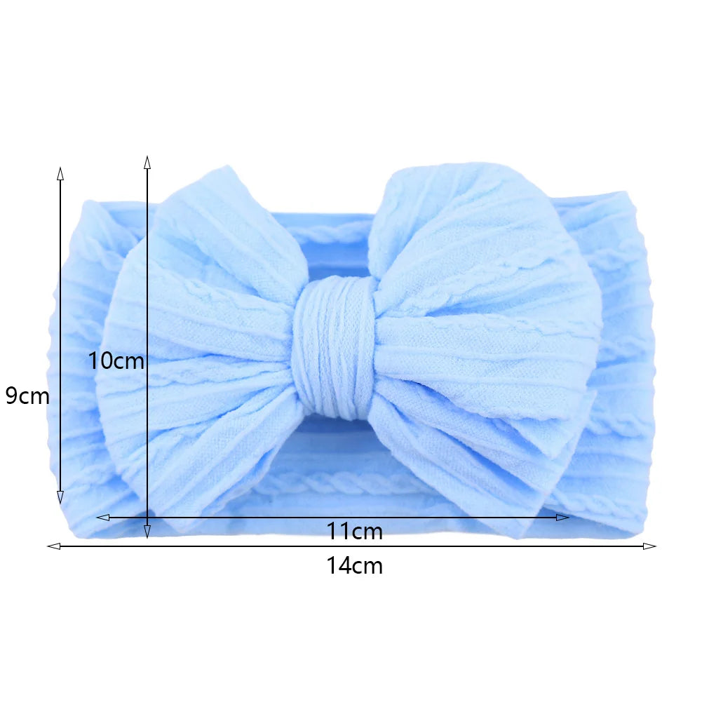 Stretchy Nylon Bow Baby Headband - Soft Elastic Turban for Newborns, Boys, and Girls | LIGHT KIDS LIFE