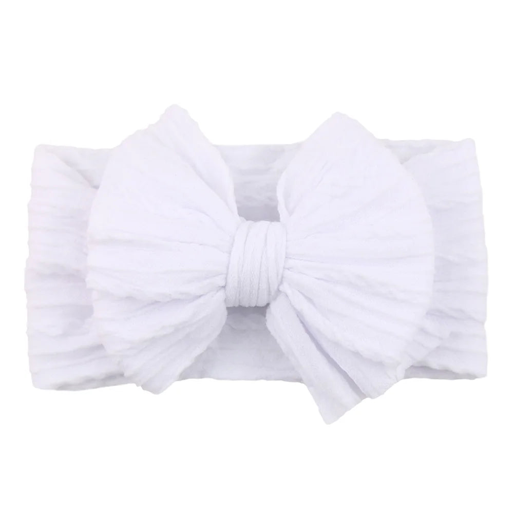 Stretchy Nylon Bow Baby Headband - Soft Elastic Turban for Newborns, Boys, and Girls | LIGHT KIDS LIFE