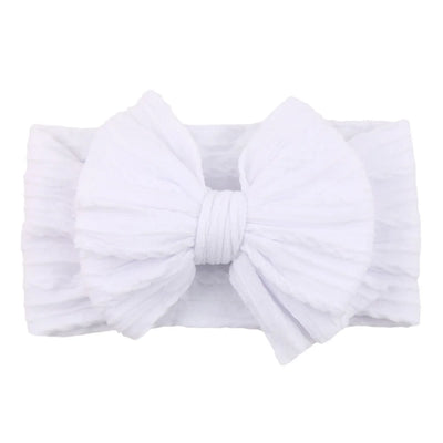 Stretchy Nylon Bow Baby Headband - Soft Elastic Turban for Newborns, Boys, and Girls | LIGHT KIDS LIFE