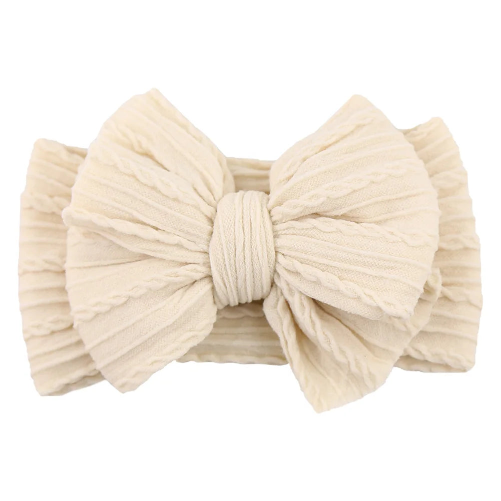 Stretchy Nylon Bow Baby Headband - Soft Elastic Turban for Newborns, Boys, and Girls | LIGHT KIDS LIFE