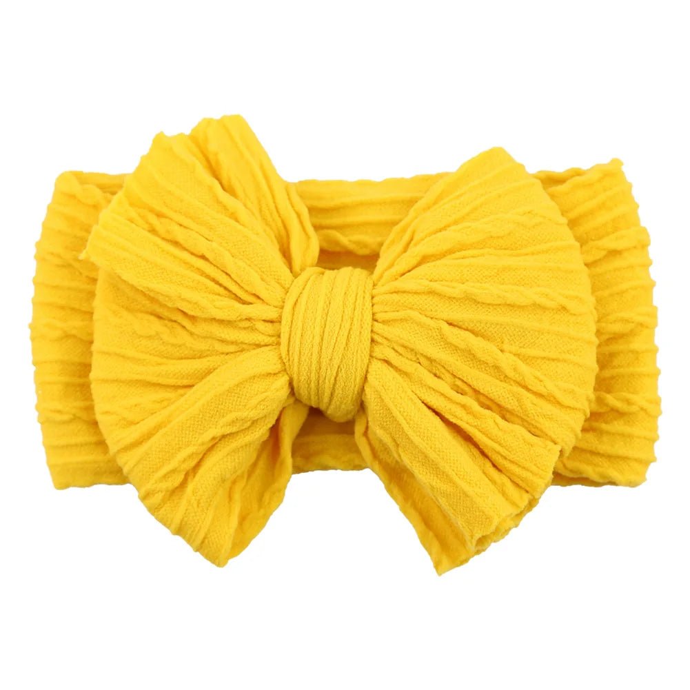 Stretchy Nylon Bow Baby Headband - Soft Elastic Turban for Newborns, Boys, and Girls | LIGHT KIDS LIFE