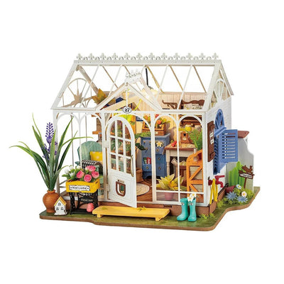 Dreamy Garden House DIY Miniature Kit. Easy Wooden Dollhouse Puzzle for Childrens | LIGHT KIDS LIFE