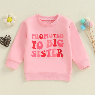 Girls' Fall Letter Print Pullover – Soft Long Sleeve Sweatshirt for Toddlers | LIGHT KIDS LIFE