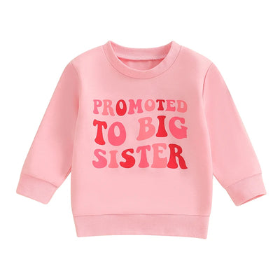 Girls' Fall Letter Print Pullover – Soft Long Sleeve Sweatshirt for Toddlers | LIGHT KIDS LIFE